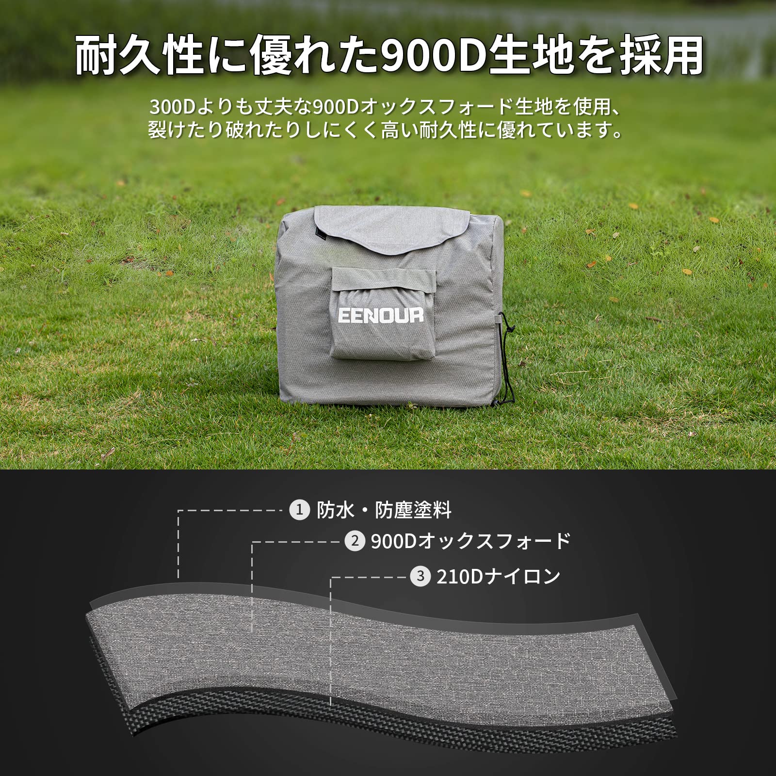Amazon | EENOUR 発電機カバー Mサイズ 発電機GS2000i・GS2000i-B
